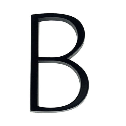 Skorter | Royelux Modern House Numbers - Stainless Zinc Alloy, Black Finish, 5" High