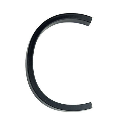 Skorter | Royelux Modern House Numbers - Stainless Zinc Alloy, Black Finish, 5" High