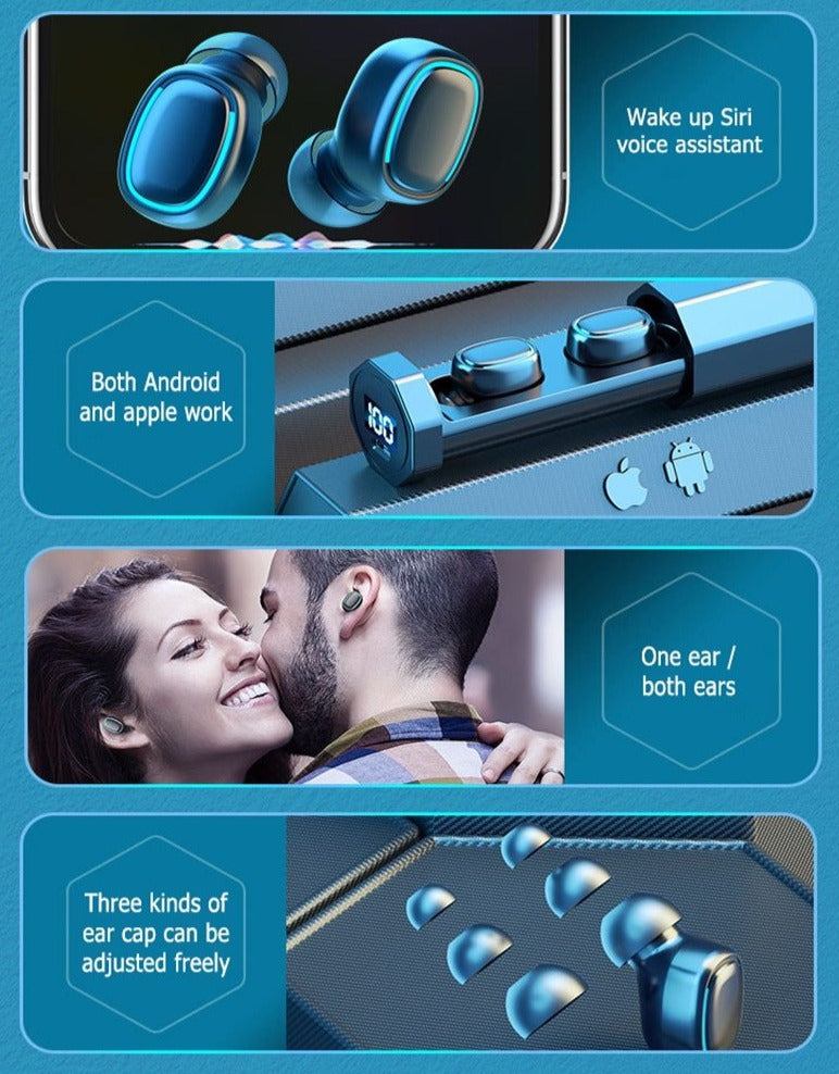 Skorter | Dragons BT9X Bluetooth 5.0 8D Trådlösa HiFi-hörlurar