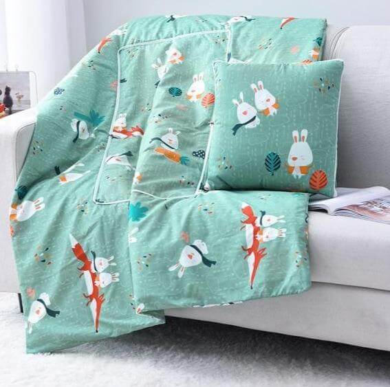Skorter | 2In1 Colorful Cartoon Pillow Blanket