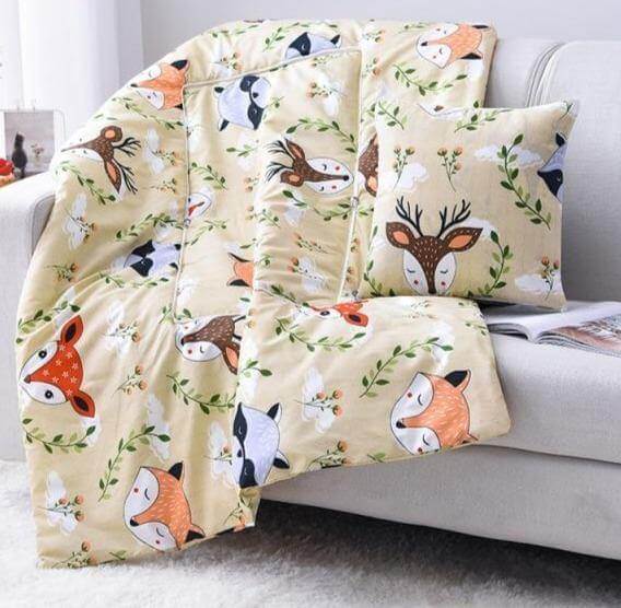Skorter | 2In1 Colorful Cartoon Pillow Blanket