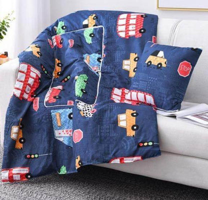 Skorter | 2In1 Colorful Cartoon Pillow Blanket