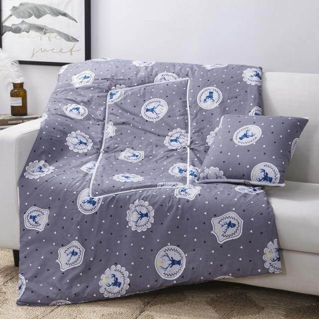 Skorter | 2In1 Colorful Cartoon Pillow Blanket