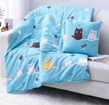 Skorter | 2In1 Colorful Cartoon Pillow Blanket