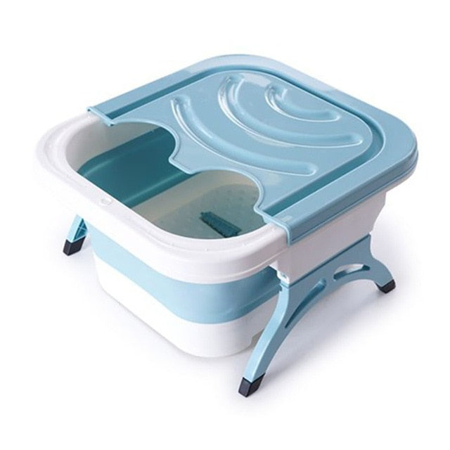 Skorter | Collapsible Foot Bath Foaming Massage Plastic Bucket Pool Reduce Pressure