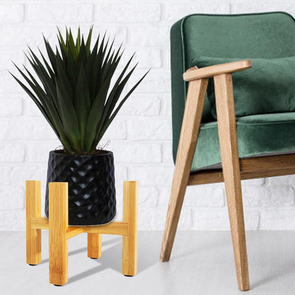 Skorter | BambooElevate Plant Stand made of bamboo wood | Adjustable & Stable | Perfect for indoors
