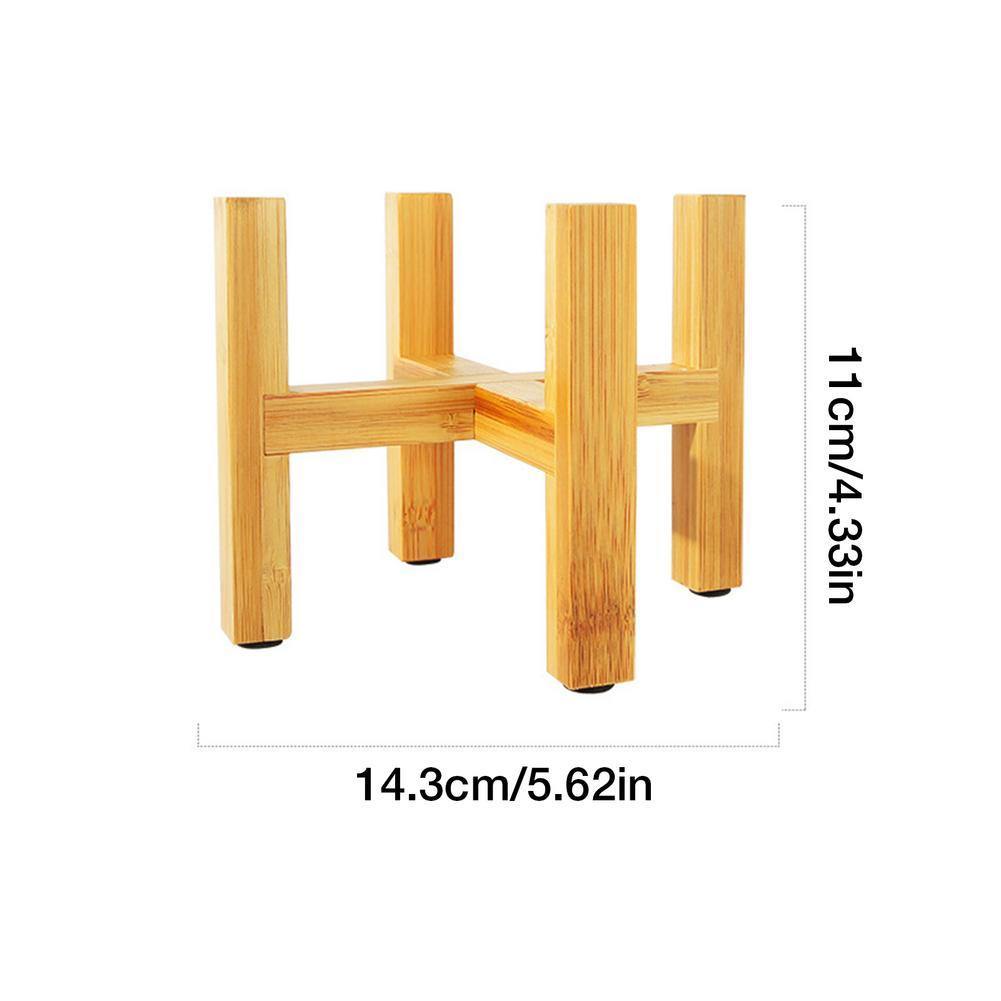 Skorter | BambooElevate Plant Stand made of bamboo wood | Adjustable & Stable | Perfect for indoors