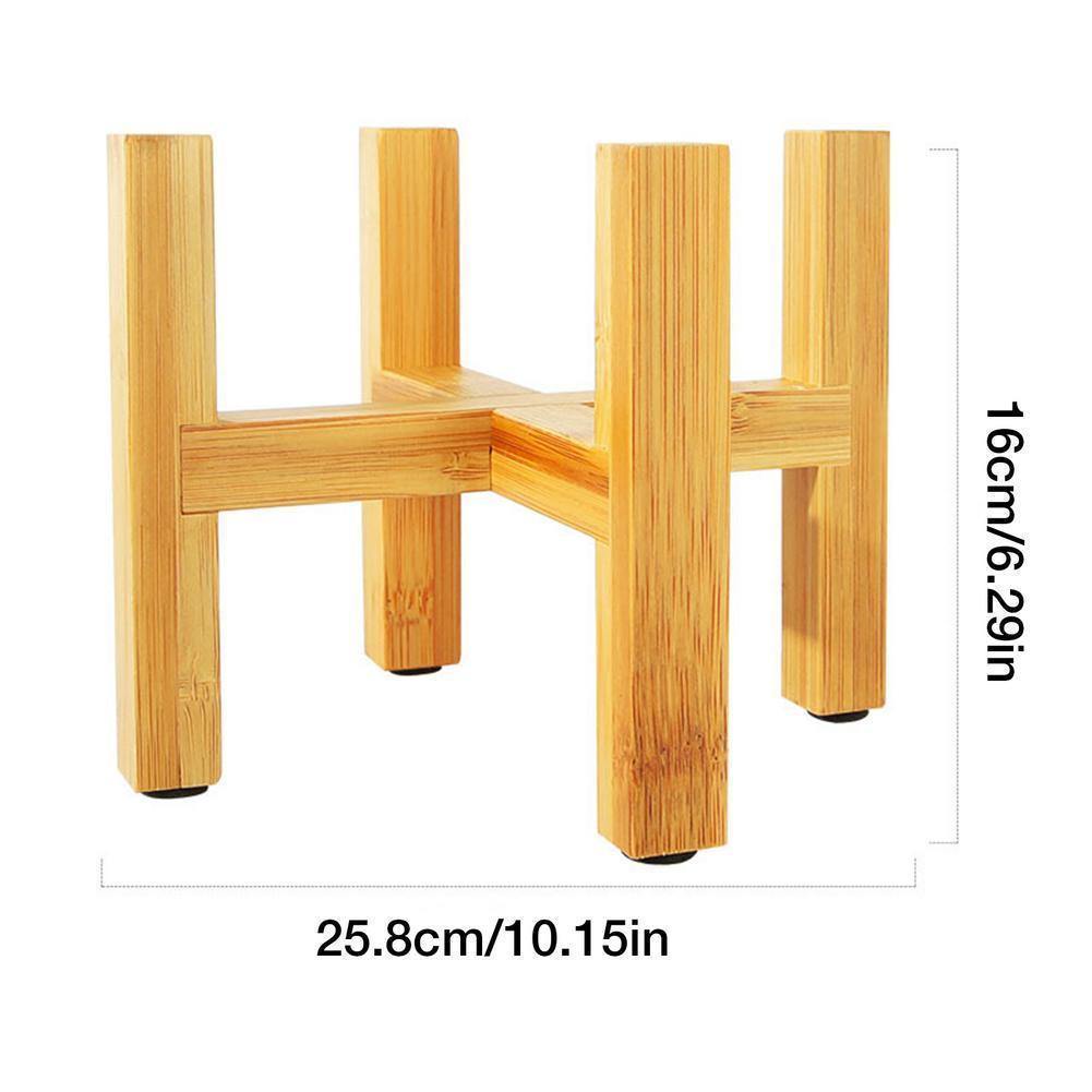 Skorter | BambooElevate Plant Stand made of bamboo wood | Adjustable & Stable | Perfect for indoors
