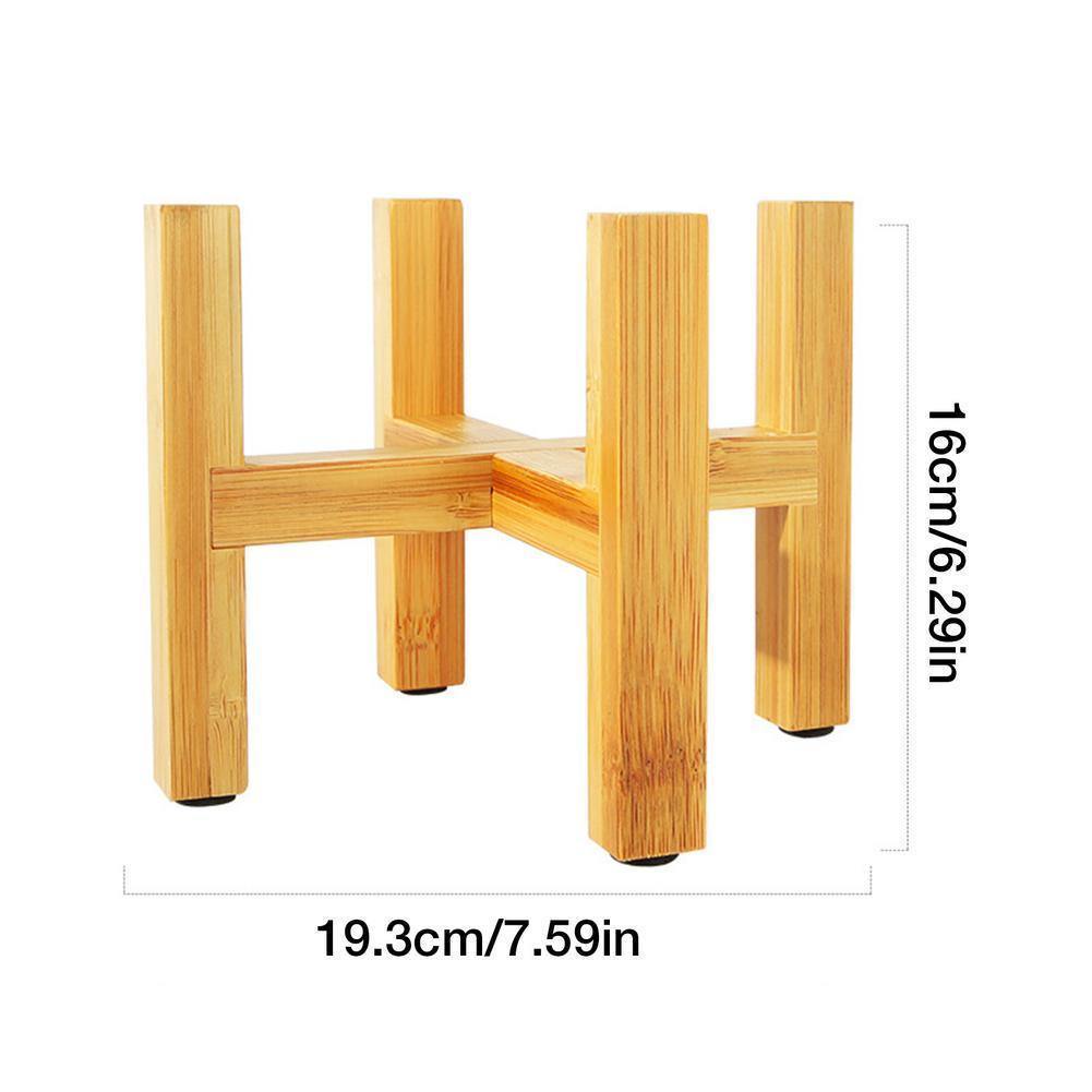 Skorter | BambooElevate Plant Stand made of bamboo wood | Adjustable & Stable | Perfect for indoors