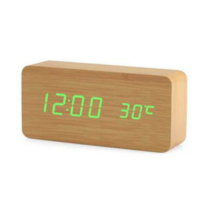 Skorter | Digital LED Alarm Clock | Voice Control, Clear Display & Modern Design for Bedroom Use