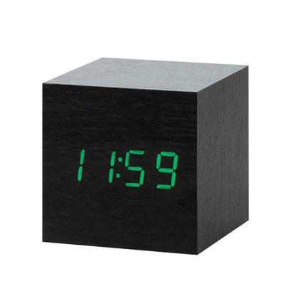 Skorter | Digital LED Alarm Clock | Voice Control, Clear Display & Modern Design for Bedroom Use
