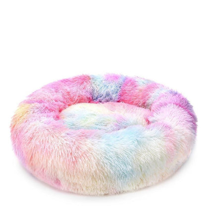 Skorter | Beef Rainbow Extra Plush Calming Donut Dog Beds