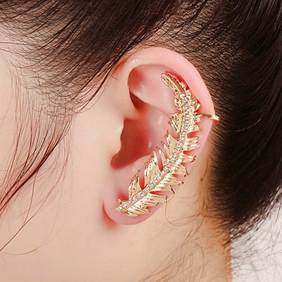 Skorter | Fashion New Arrival Leaf Clip Earrings