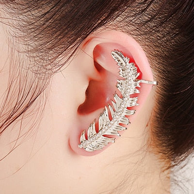 Skorter | Fashion New Arrival Leaf Clip Earrings