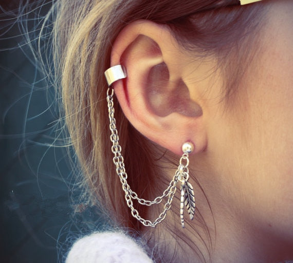 Skorter | Fashion New Arrival Leaf Clip Earrings