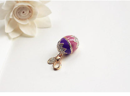 Skorter | Easter Egg Rabbit Charm Women's Handbag Zipper Keychains Movable Pendant For Girl Jewelry