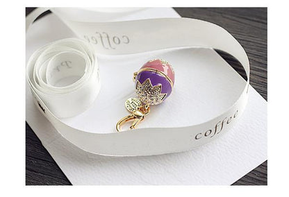 Skorter | Easter Egg Rabbit Charm Women's Handbag Zipper Keychains Movable Pendant For Girl Jewelry