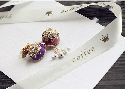 Skorter | Easter Egg Rabbit Charm Women's Handbag Zipper Keychains Movable Pendant For Girl Jewelry