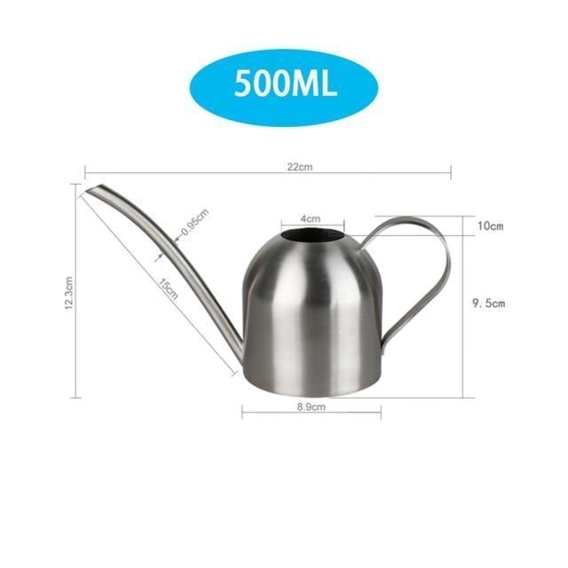 Skorter | AquaGrace Stainless Steel Watering Can with Flexible Neck | Modern Design | Perfect Watering | Rustproof