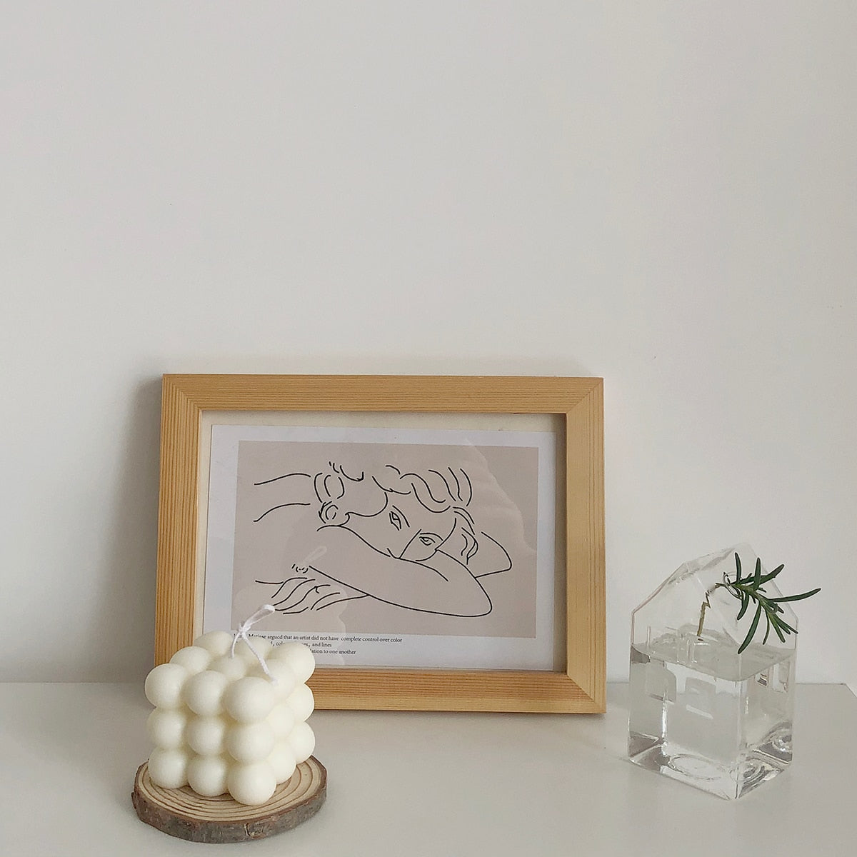 Skorter | Cube Soy Wax White Candle