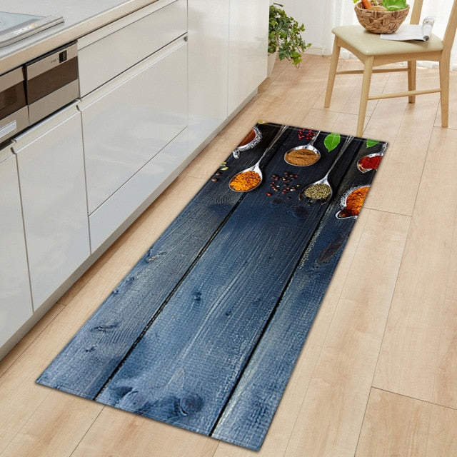Skorter | CookEase Food-Themed Kitchen Mat | Non-slip & Water-Repellent | Comfort Mat for Kitchen & Household
