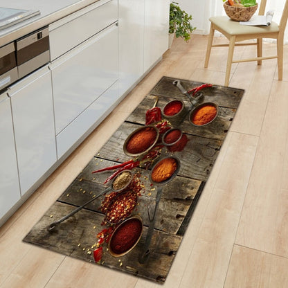 Skorter | CookEase Food-Themed Kitchen Mat | Non-slip & Water-Repellent | Comfort Mat for Kitchen & Household