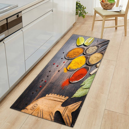 Skorter | CookEase Food-Themed Kitchen Mat | Non-slip & Water-Repellent | Comfort Mat for Kitchen & Household