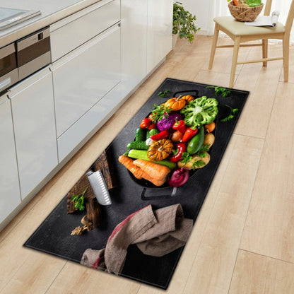 Skorter | CookEase Food-Themed Kitchen Mat | Non-slip & Water-Repellent | Comfort Mat for Kitchen & Household