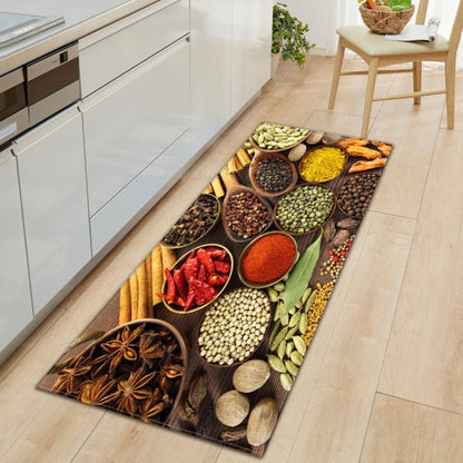 Skorter | CookEase Food-Themed Kitchen Mat | Non-slip & Water-Repellent | Comfort Mat for Kitchen & Household