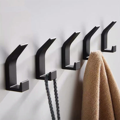 Skorter | Aviro Aluminum Wall Hooks Black/White - Modern Decorative Coat Hooks