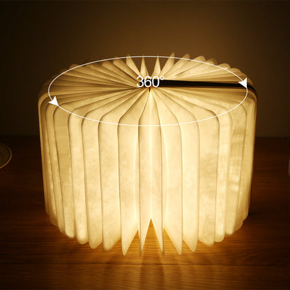 Skorter | LED Folding Book Light – Unique and Quirky Gift Idea for Book Lovers, Perfect for Reading Nooks or Bedside Tables | Creative and Compact Night Light