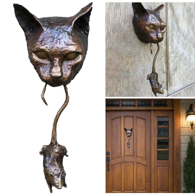 Skorter | Creative Cat and Mouse Metal Door Knocker