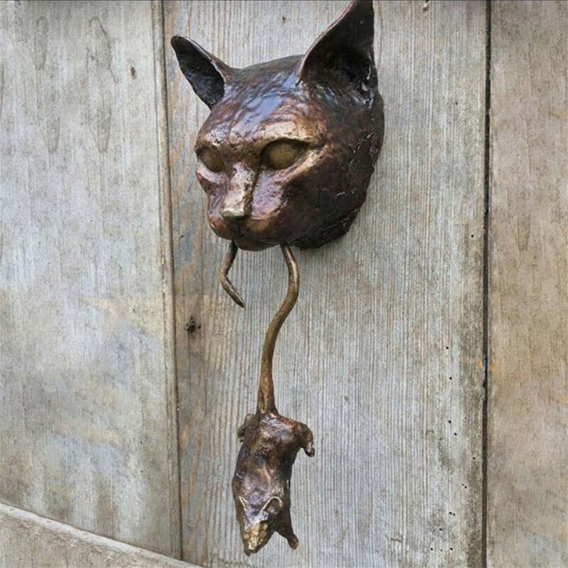 Skorter | Creative Cat and Mouse Metal Door Knocker