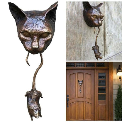 Skorter | Creative Cat and Mouse Metal Door Knocker