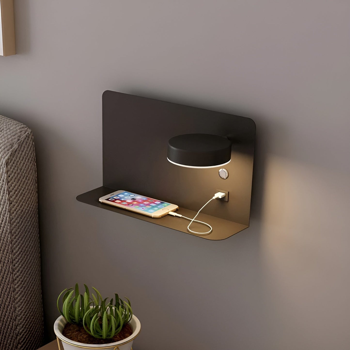 Skorter | Wall lamp – Rechargeable elegance with USB LED lighting for a luxurious atmosphere