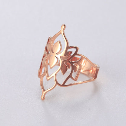 Skorter | Buddha Vintage Lotus Rings for Women