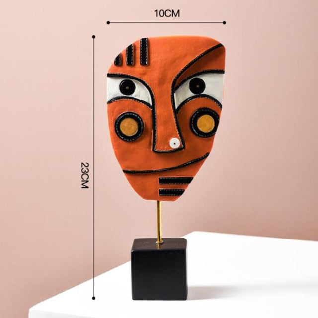 Skorter | Abstract Pop Art Face Home Sculpture