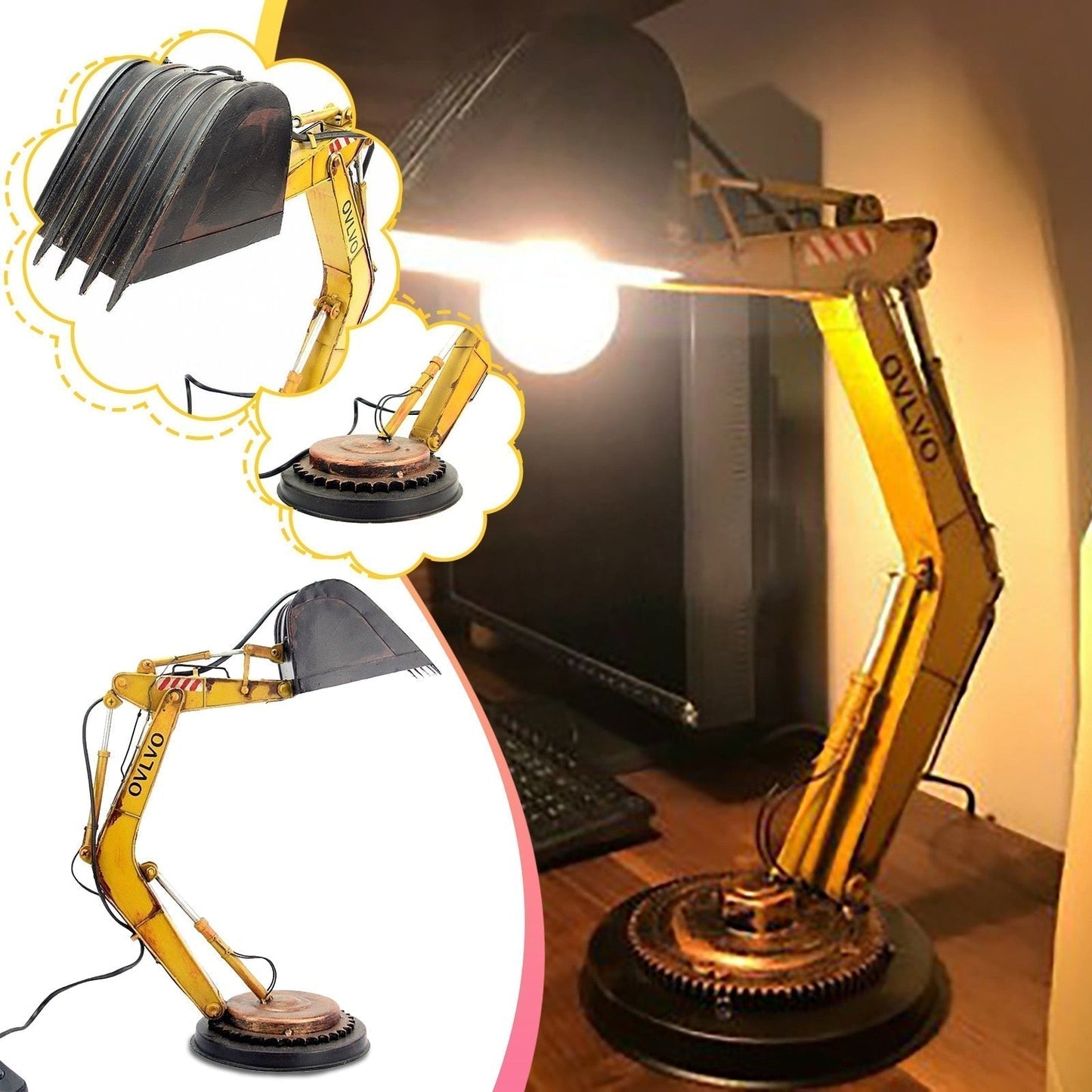 Skorter | Unique Digger Table Lamp