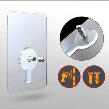 Skorter | 10 pieces heavy-duty punch-free transparent adhesive hooks