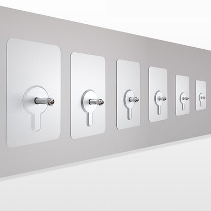 Skorter | 10 pieces heavy-duty punch-free transparent adhesive hooks