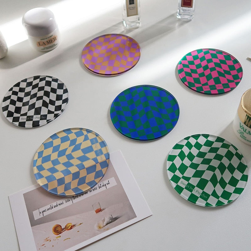 Skorter | Checkered Acrylic Coaster
