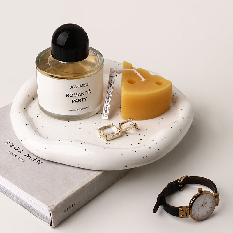 Skorter | Cookies & chrome-plated ceramic tray and bowl