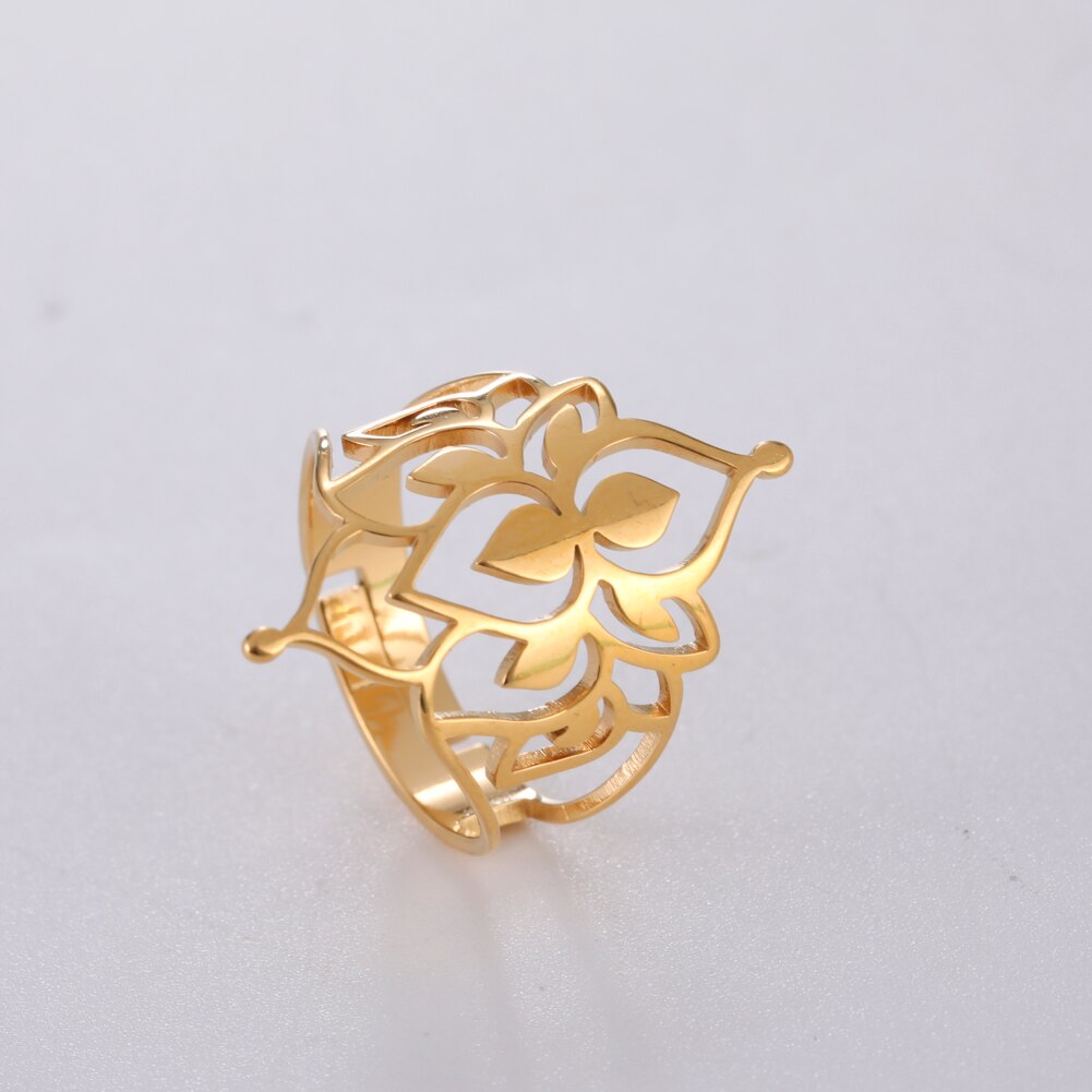 Skorter | Buddha Vintage Lotus Rings for Women