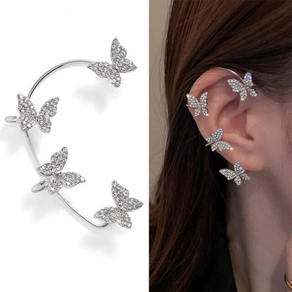 Skorter | Animal Birds Tassel Women Earrings Clip Ear Cuff