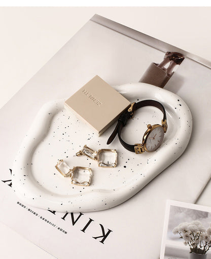 Skorter | Cookies & chrome-plated ceramic tray and bowl