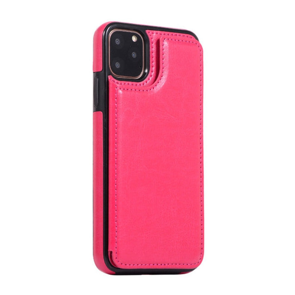 Skorter | Retro Theme Vegan Leather Flip Wallet Case for iPhone 11 to 15