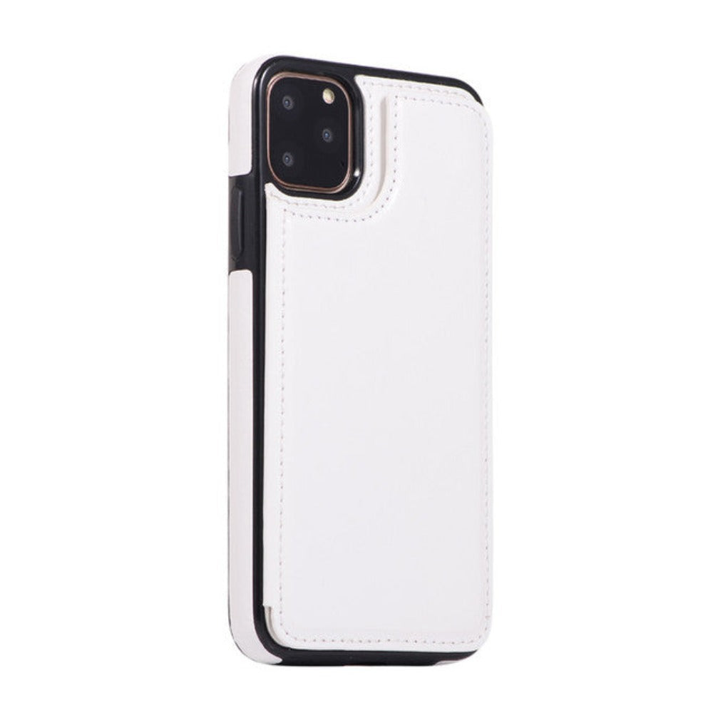 Skorter | Retro Theme Vegan Leather Flip Wallet Case for iPhone 11 to 15