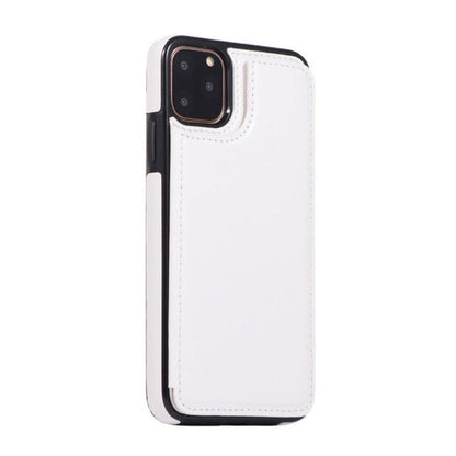 Skorter | Retro Theme Vegan Leather Flip Wallet Case for iPhone 11 to 15