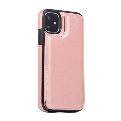 Skorter | Retro Theme Vegan Leather Flip Wallet Case for iPhone 11 to 15