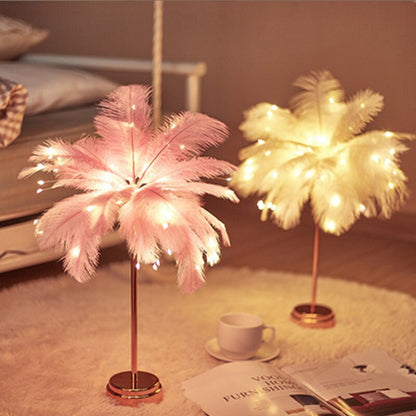 Skorter | Feather Palm Creative Table Lamp